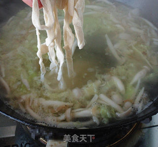 Mushroom Cabbage Noodle Soup recipe