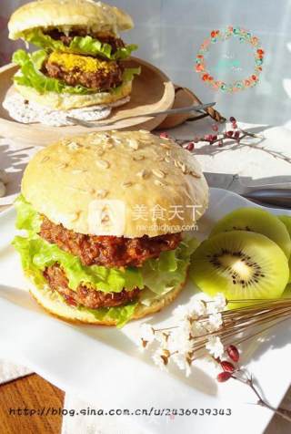 Double Pork Chop Burger recipe