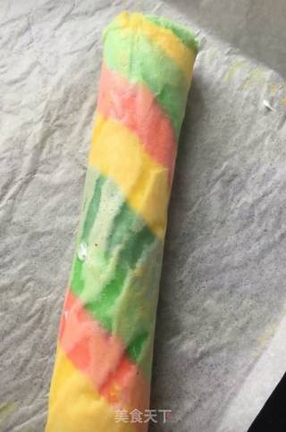 Rainbow Cake Roll recipe