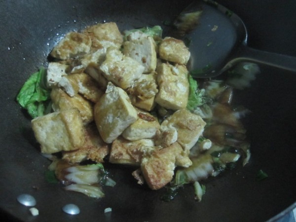 Braised Tofu with Oyster Sauce recipe