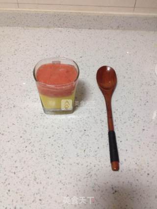 Mango Tomato Two-color Juice recipe