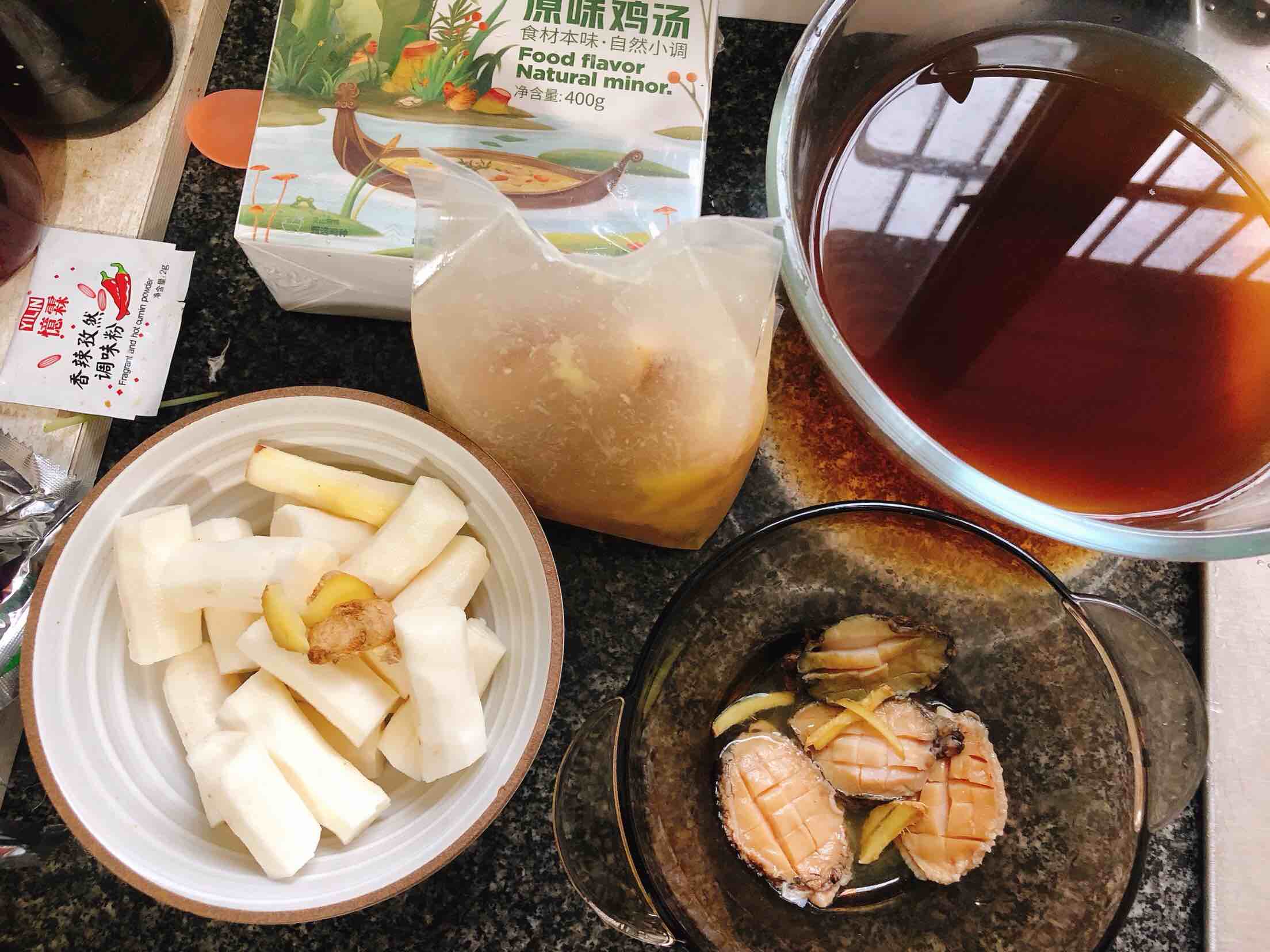 Abalone and Yam Chicken Soup recipe