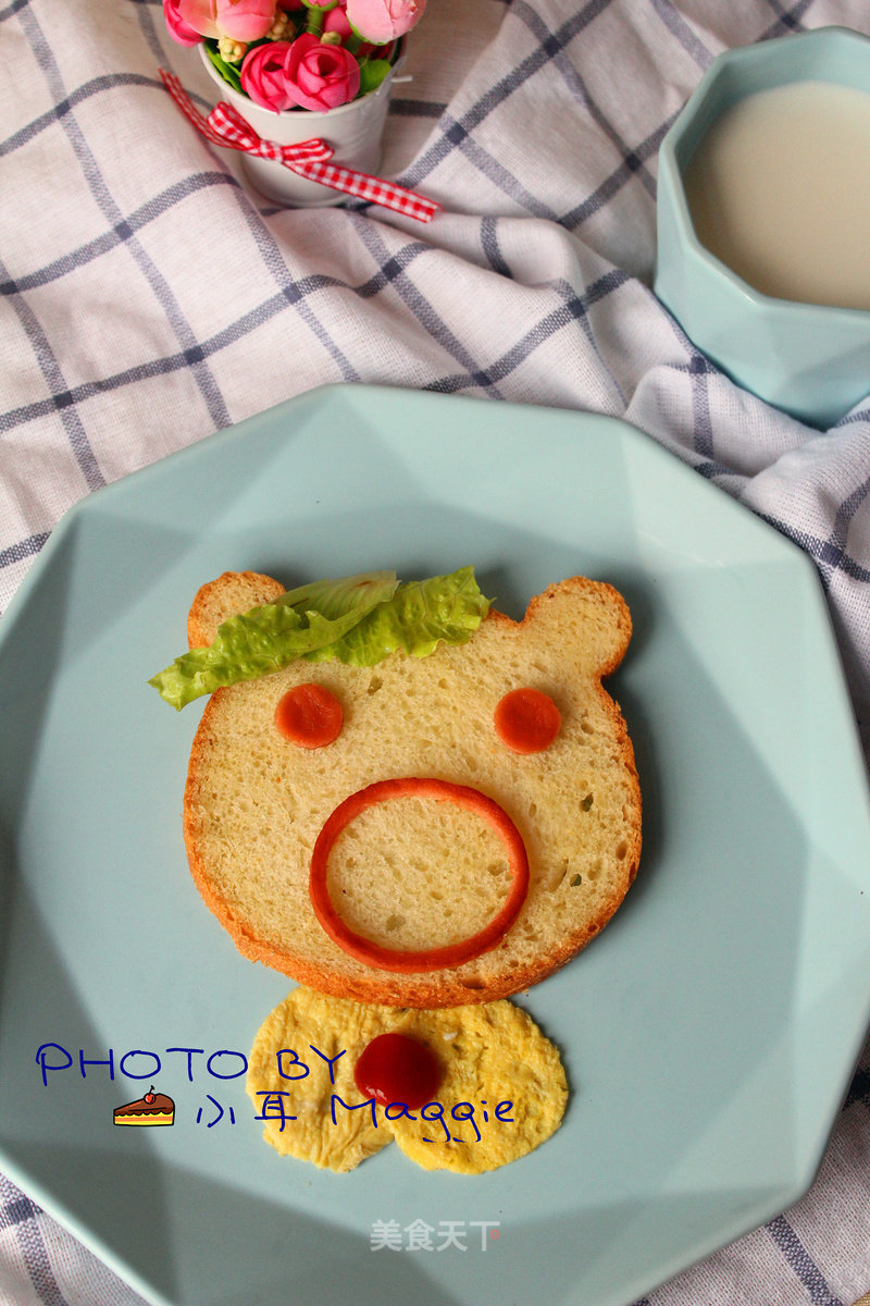 #aca Baking Star Contest# Little Xiong Guaiguai Toast recipe