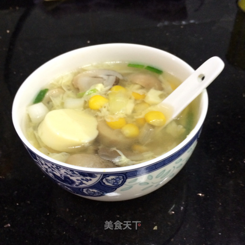 Yuzi Mushroom Egg Soup recipe