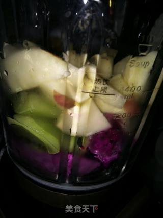 Healthy Juice Dragon Fruit Kiwi Apple recipe