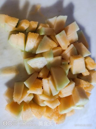 Cantaloupe Mixed Salad Yogurt recipe