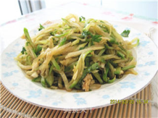 Shredded Radish with Garlic Salad recipe