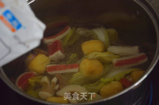 Cabbage Tofu Meatball Soup recipe