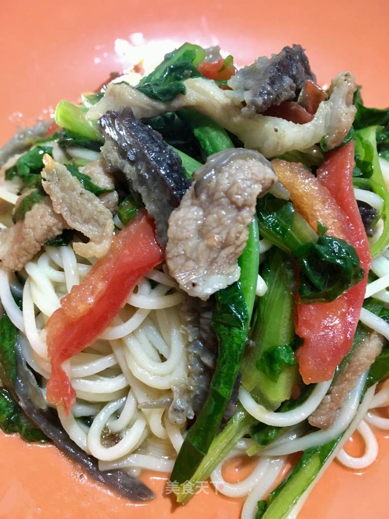 Fried Noodles with Sea Cucumber recipe