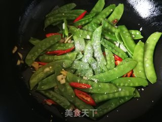 Garlic Snow Peas recipe