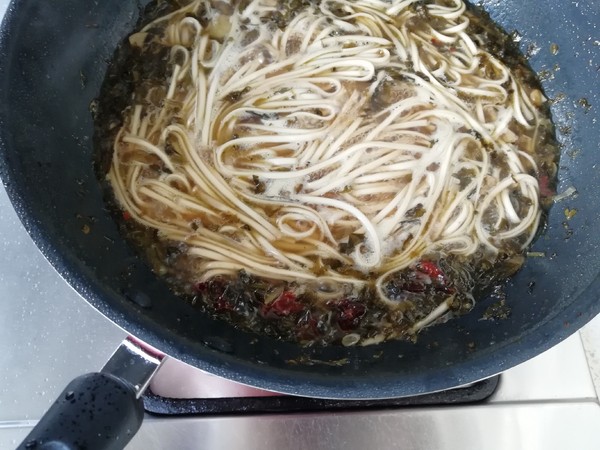 Beef Noodle Soup with Pickled Vegetables recipe