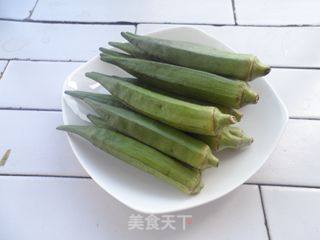 Good Ingredients for Nourishing Kidney-fried Pork with Okra recipe