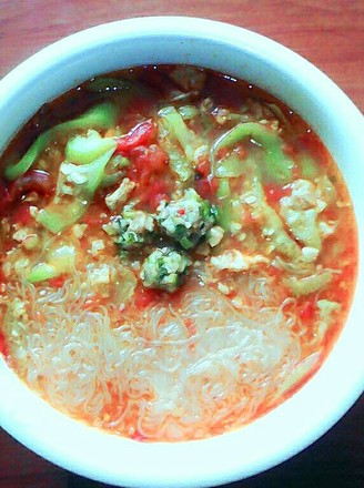 Seasonal Vegetable Vermicelli Soup recipe