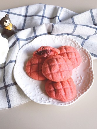 Raspberry Mochi Soft Cookies