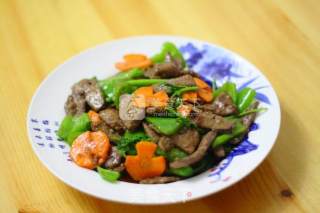 Home Cooking: Stir-fried Pork Liver with Green Pepper recipe