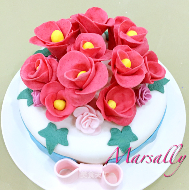 Fondant Cake ~ Flower recipe