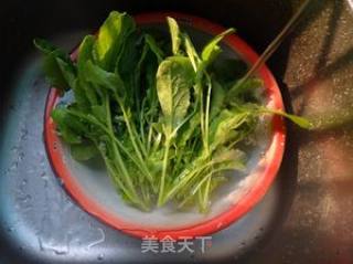 Fried Radish Seedlings with Fermented Bean Curd recipe