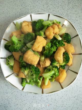 Stir-fried Broccoli with Tofu recipe