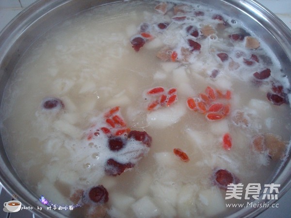 Pear Congee with Rock Sugar recipe