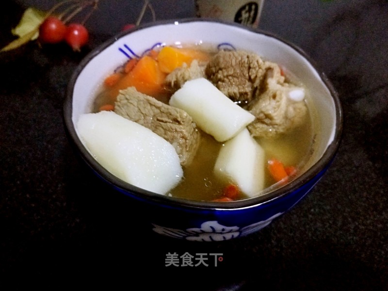 Casserole with Chinese Yam Pork Ribs Soup recipe