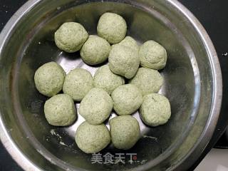 #春食野菜香#mouse Grass Version Minced Pork and Salted Egg Yolk Stuffed Green Group recipe