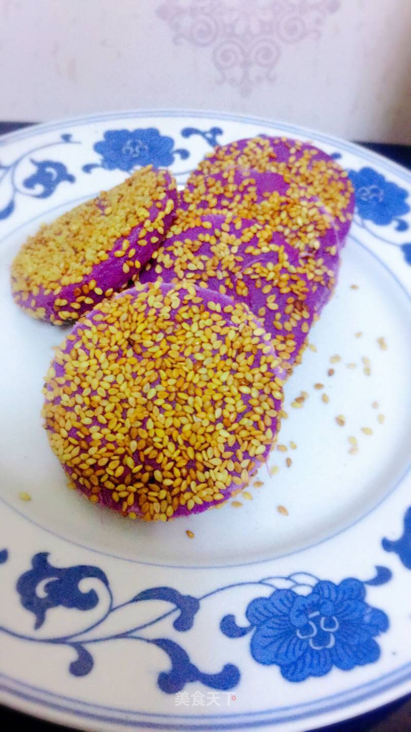 Purple Sweet Potato Sesame Cake recipe