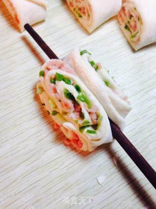 Mini Scallion Ham Hanami recipe