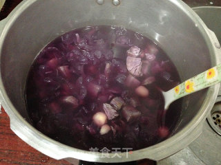 Purple Sweet Potato, Lotus Seed and Tremella Soup recipe
