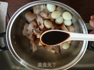 Marinated Quail Egg Pork Belly recipe