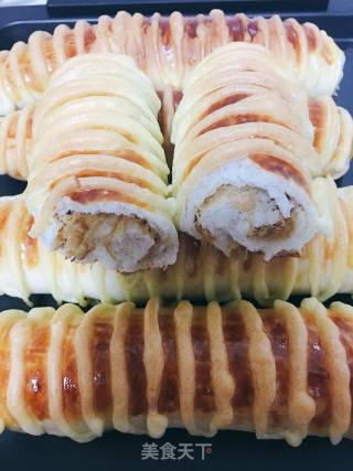 Caterpillar Meat Floss Bread recipe