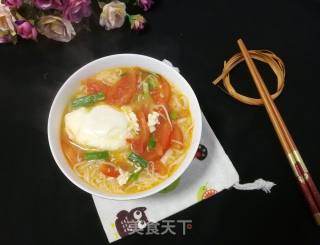 Tomato and Egg Soup Noodle Soup recipe