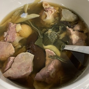 Cough Soup~pig Lung Vegetable Dried Lily Soup recipe