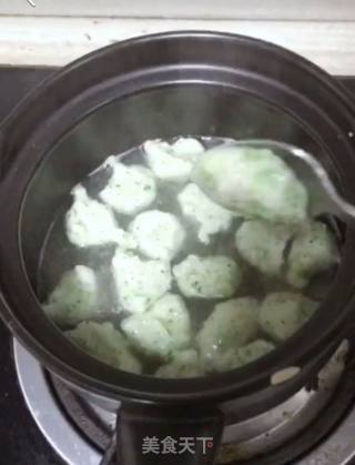 Broccoli and Shrimp Boiled Meatballs recipe