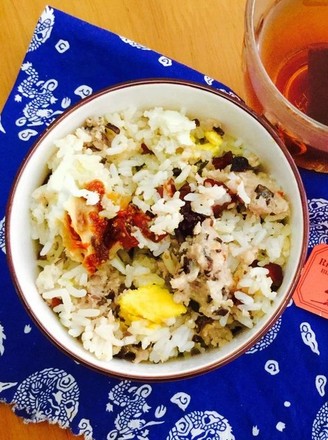 Meatloaf and Egg Rice