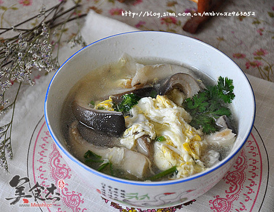 Mushroom Egg Soup recipe