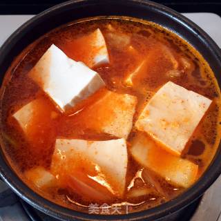 Kimchi Tofu Pot recipe