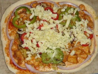 Mushroom Chicken Pizza recipe