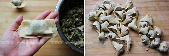 Shepherd's Purse Shrimp Wonton recipe