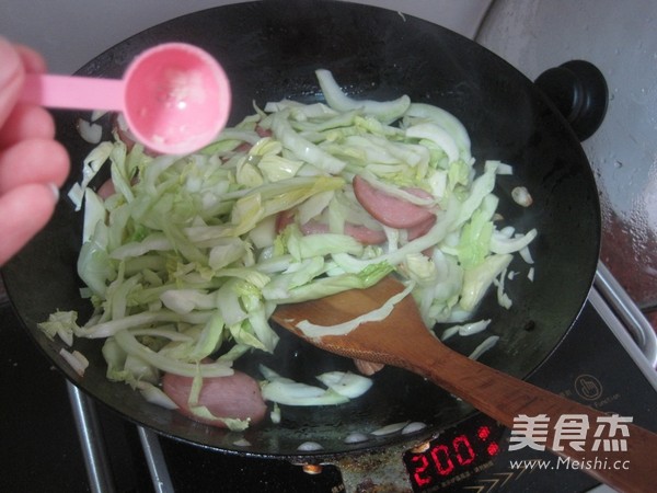 Stir-fried Ham with Silken Head recipe