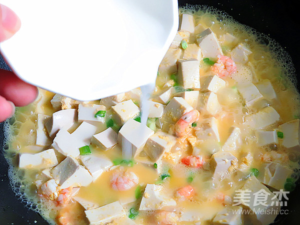 Salted Egg Yolk Shrimp Tofu recipe