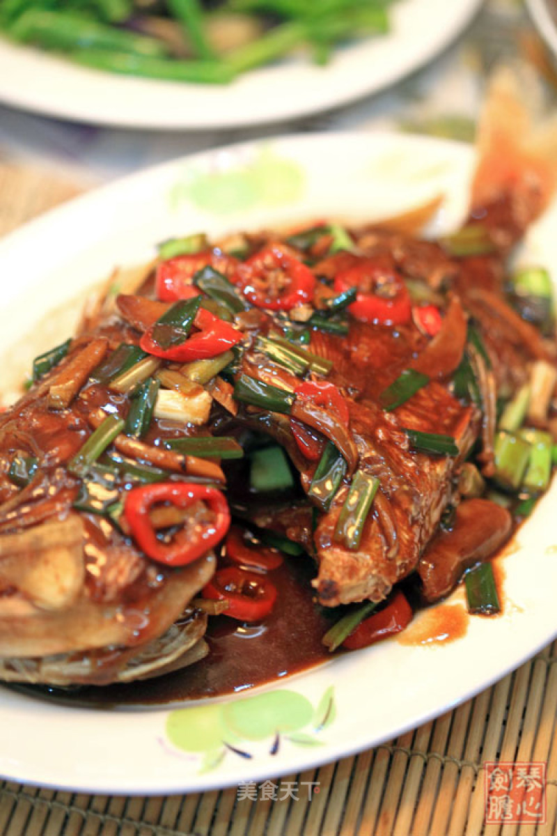 Festive Braised Fish (red Snapper) recipe