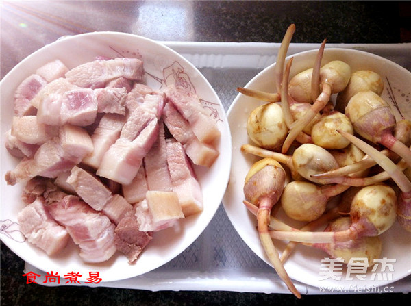 Pork with Ci Mushroom recipe