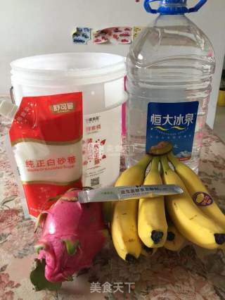 White Heart Pitaya Banana Fresh Enzyme recipe