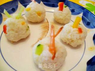 Mini Cute---cucumber Rice Ball recipe