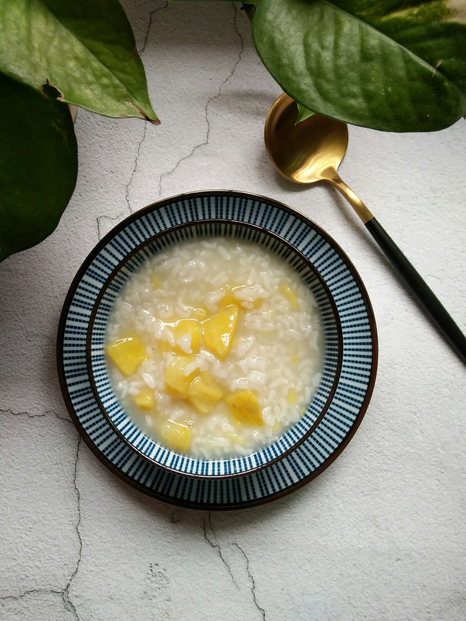 Yellow Heart Sweet Potato Congee recipe