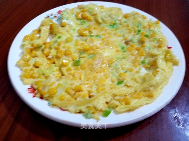 "hometown Food" Scallion Corn Omelette