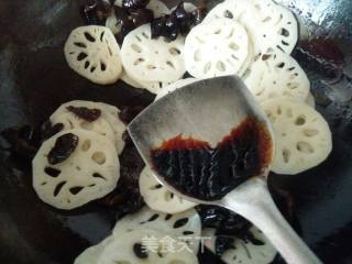 Black Fungus Sweet and Sour Lotus Root Slices recipe