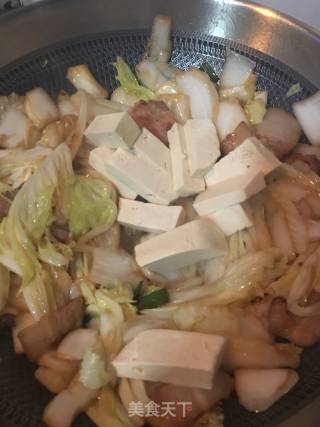 Stewed Tofu with Bone Marrow, Pork and Cabbage recipe