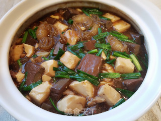 Duck Blood Roasted Tofu recipe