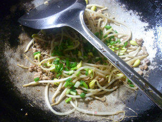 Stir-fried Soy Sprouts with Scallion and Minced Pork recipe